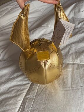 Loungefly Harry Potter Metallic Gold Golden Snitch Mini Bag